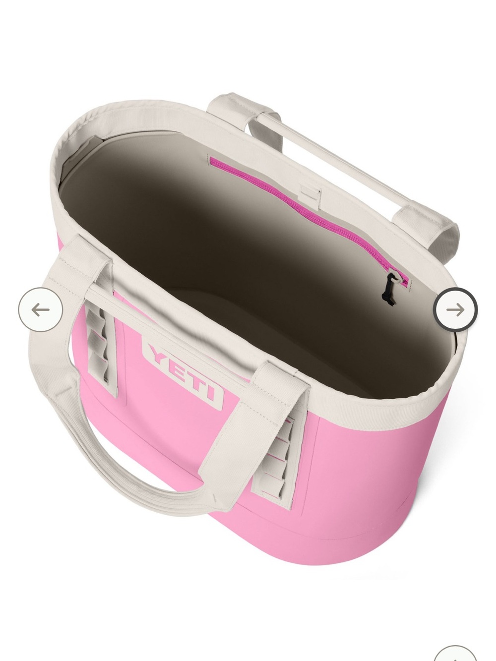 Yeti Camino Tote - Pink with Cream Trim - Picture 2 of 2